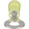 Panduit Ring Terminal, 1/4 in Stud Size, 10 AWG, 1,000 V, Nylon Insulated, Yellow, 500 PK PNF10-14R-D - alternate 1